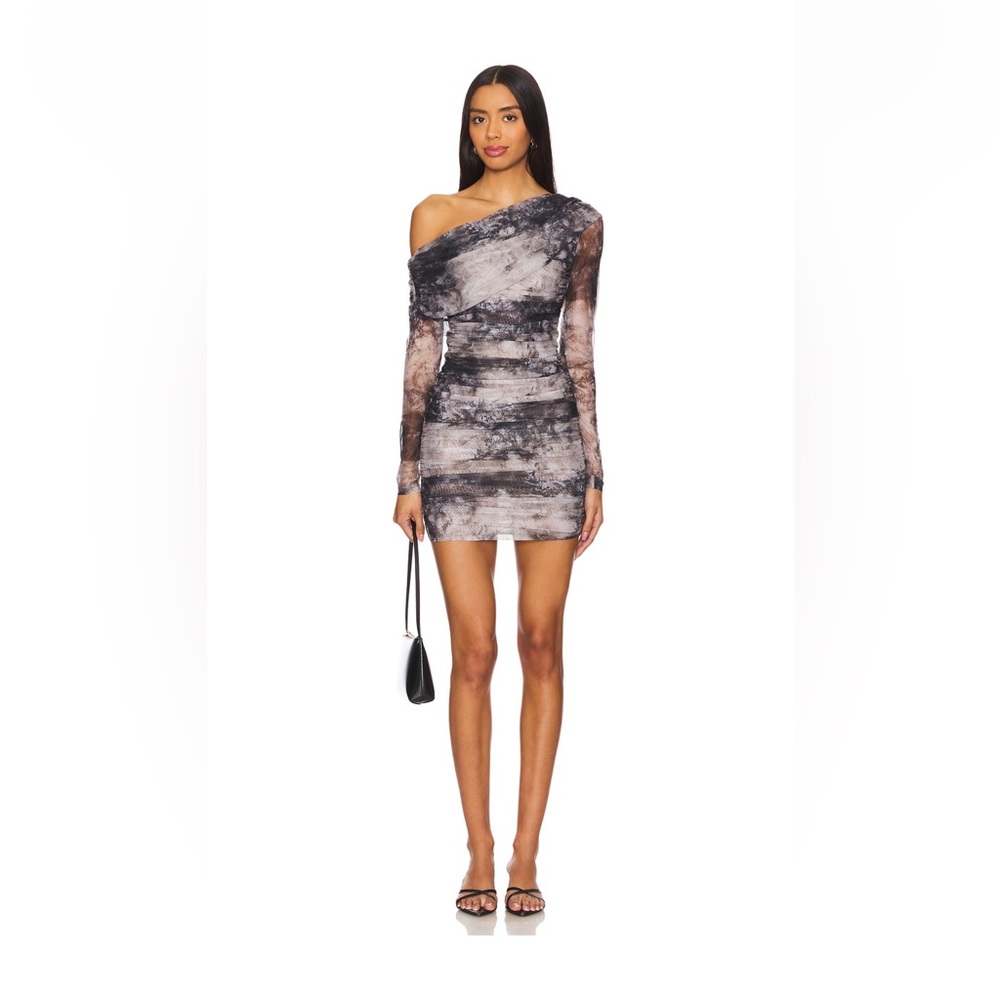 NWOT - SUPERDOWN - AMIR MINI DRESS IN GREY - XSMALL